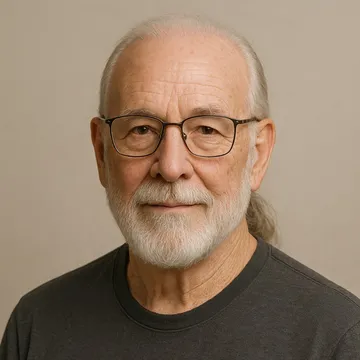 Richard Spanier with glasses and a white beard.